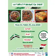 La Table d’Ariane : destination Syrie le 16 juin !