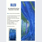 “Bleu” de l\'artiste Béatrice Klein-Boje.