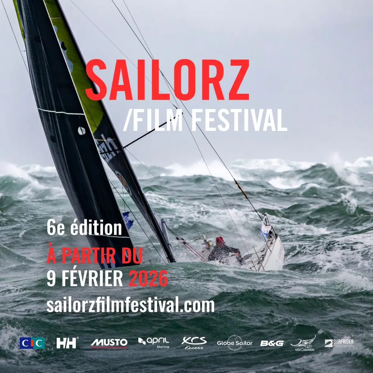 Sailorz Film Festival 2026 Lille - La voile de compétition sur écran géant
