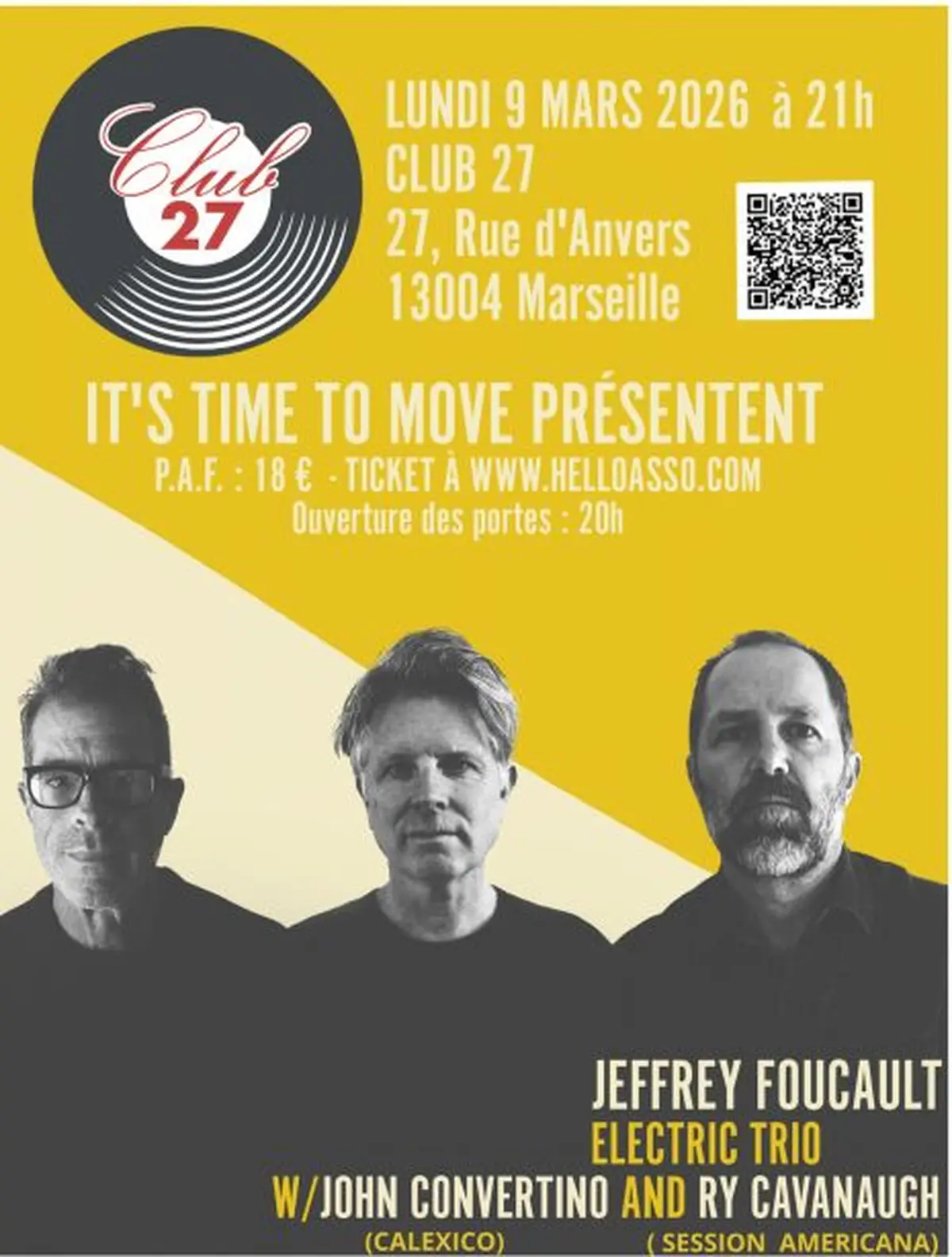 Jeffrey FOUCAULT Electric Trio ( feat John CONVERTINO of Calexico)