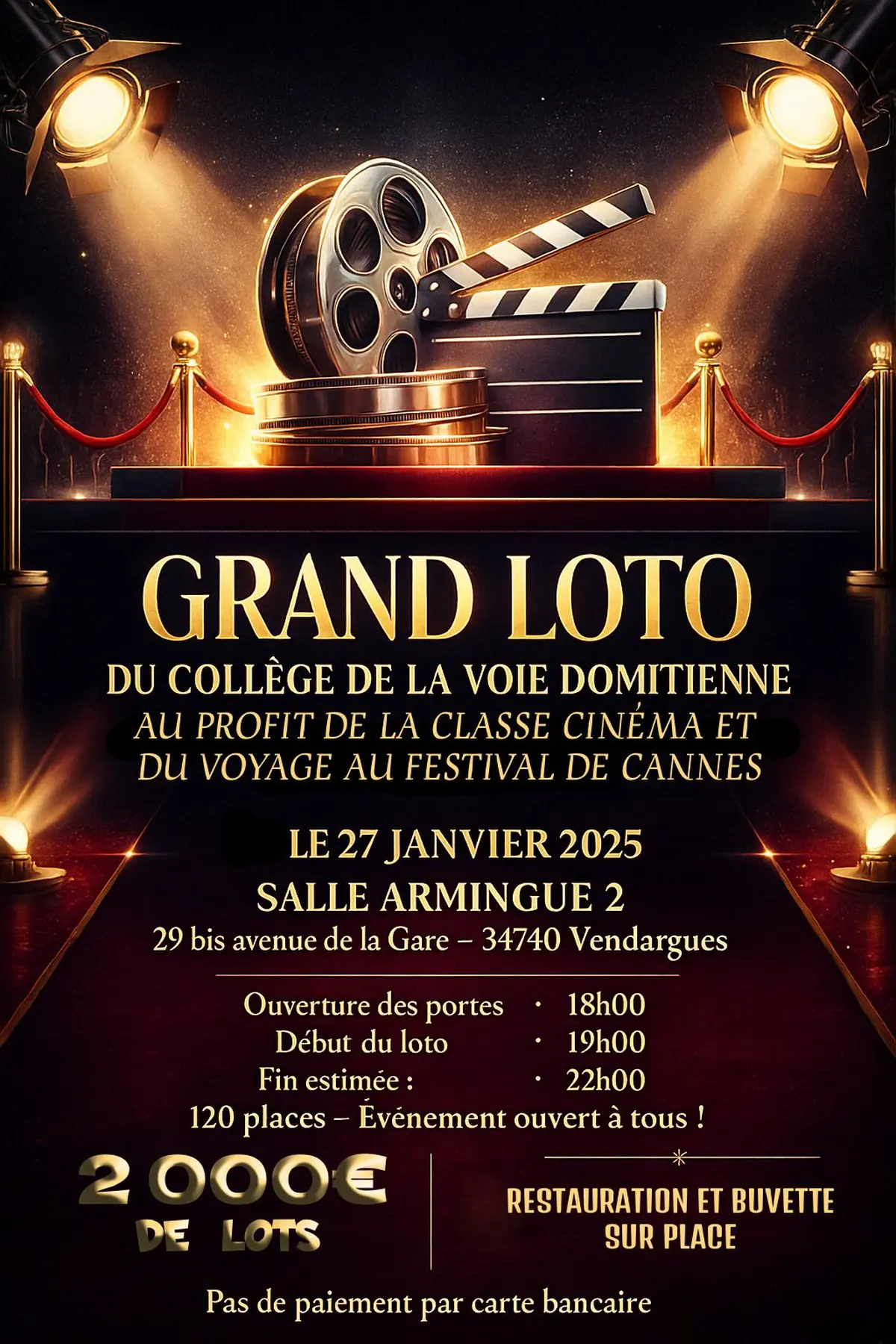 Grand Loto Solidaire du Collège de la Voie Domitienne 