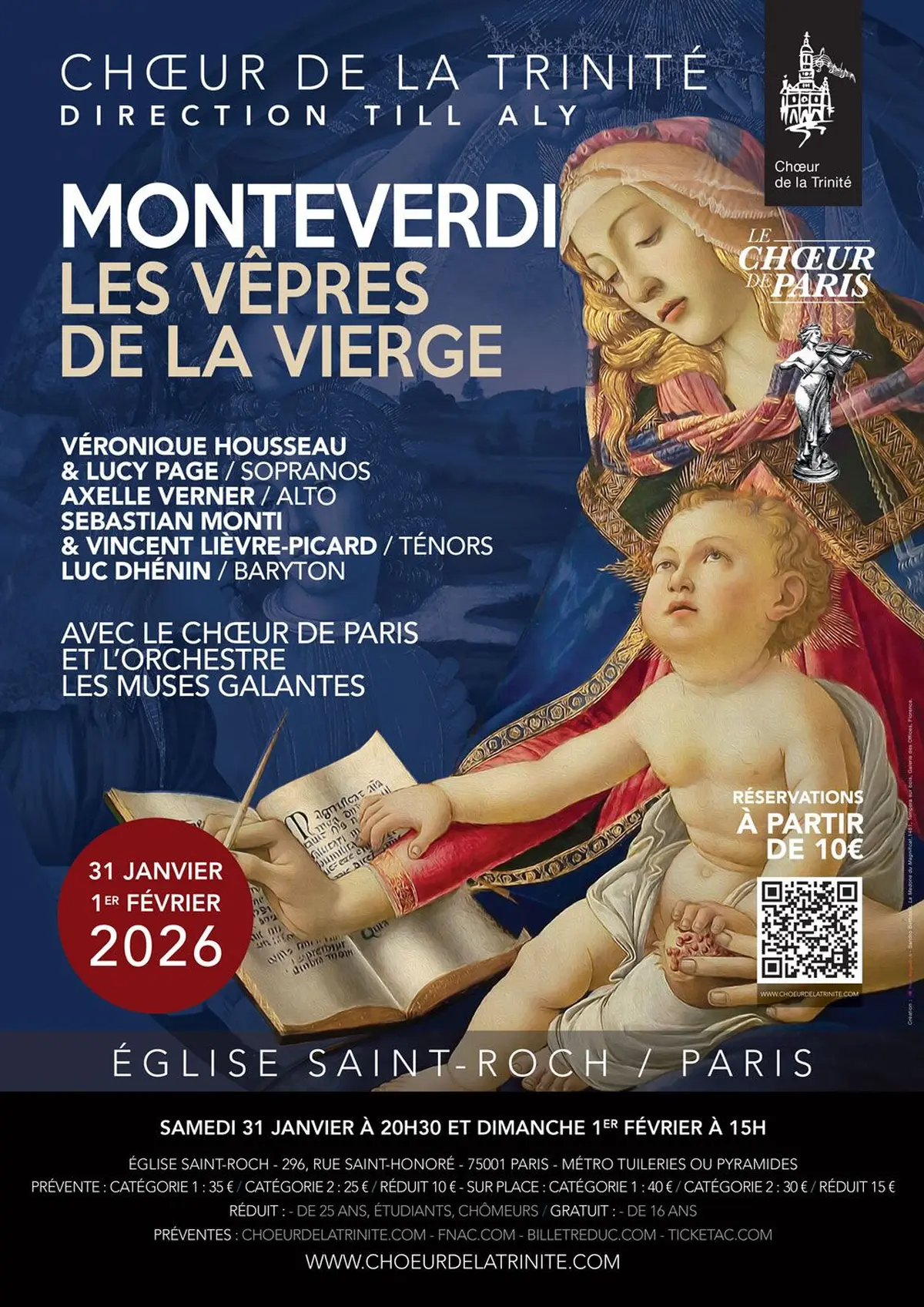 Les Vêpres de la Vierge de Claudio Monteverdi