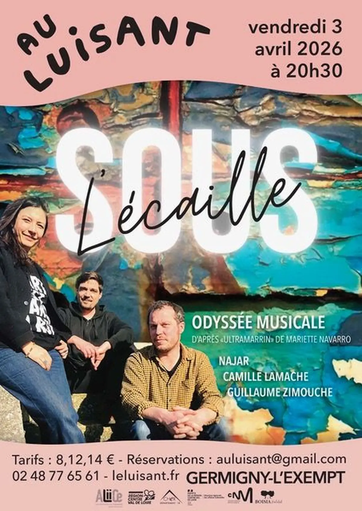 Sous l'écaille - concert/lecture de la vie La Caravelle