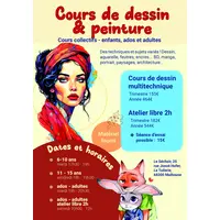 Cours de dessin et peinture &copy; Angéline Dubois