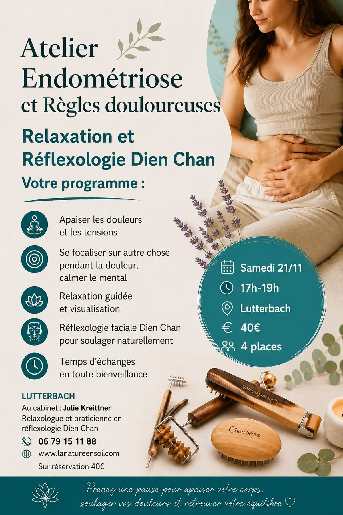 Atelier endométriose et règles douloureuses Soulager les maux