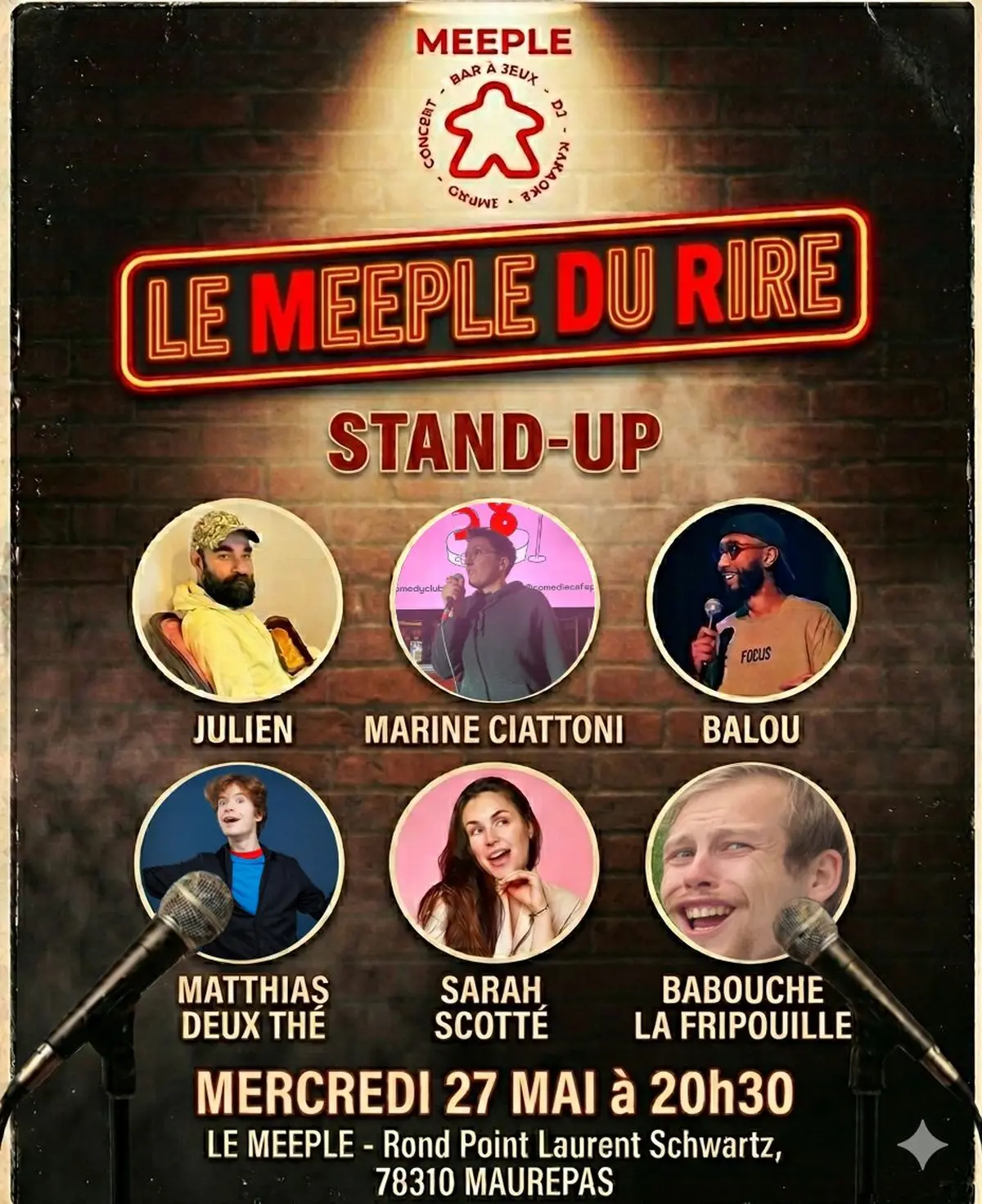 Le Meeple du Rire : Stand Up