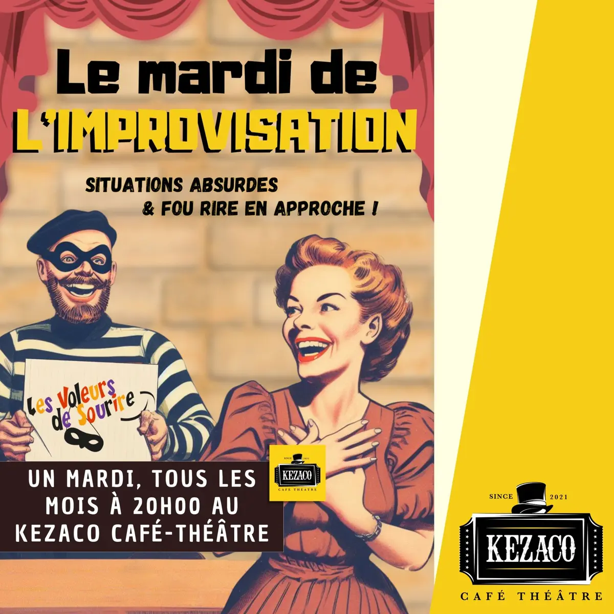 Mardi de l’improvisation avec Les Voleurs de Sourire