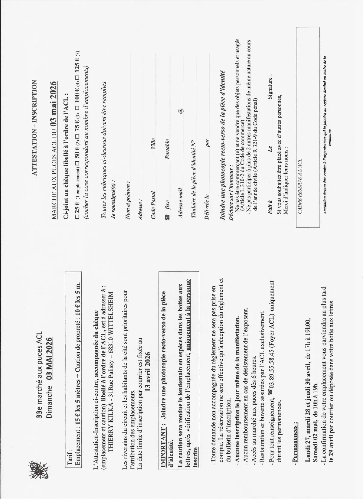 33 ème Marché aux puces