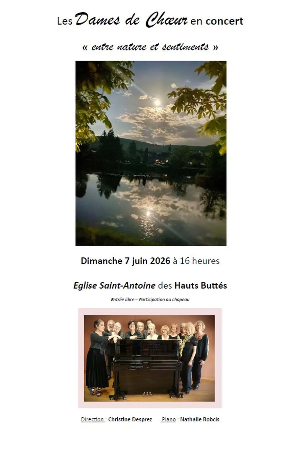 concert des Dames de Choeur - entre nature et sentiments -