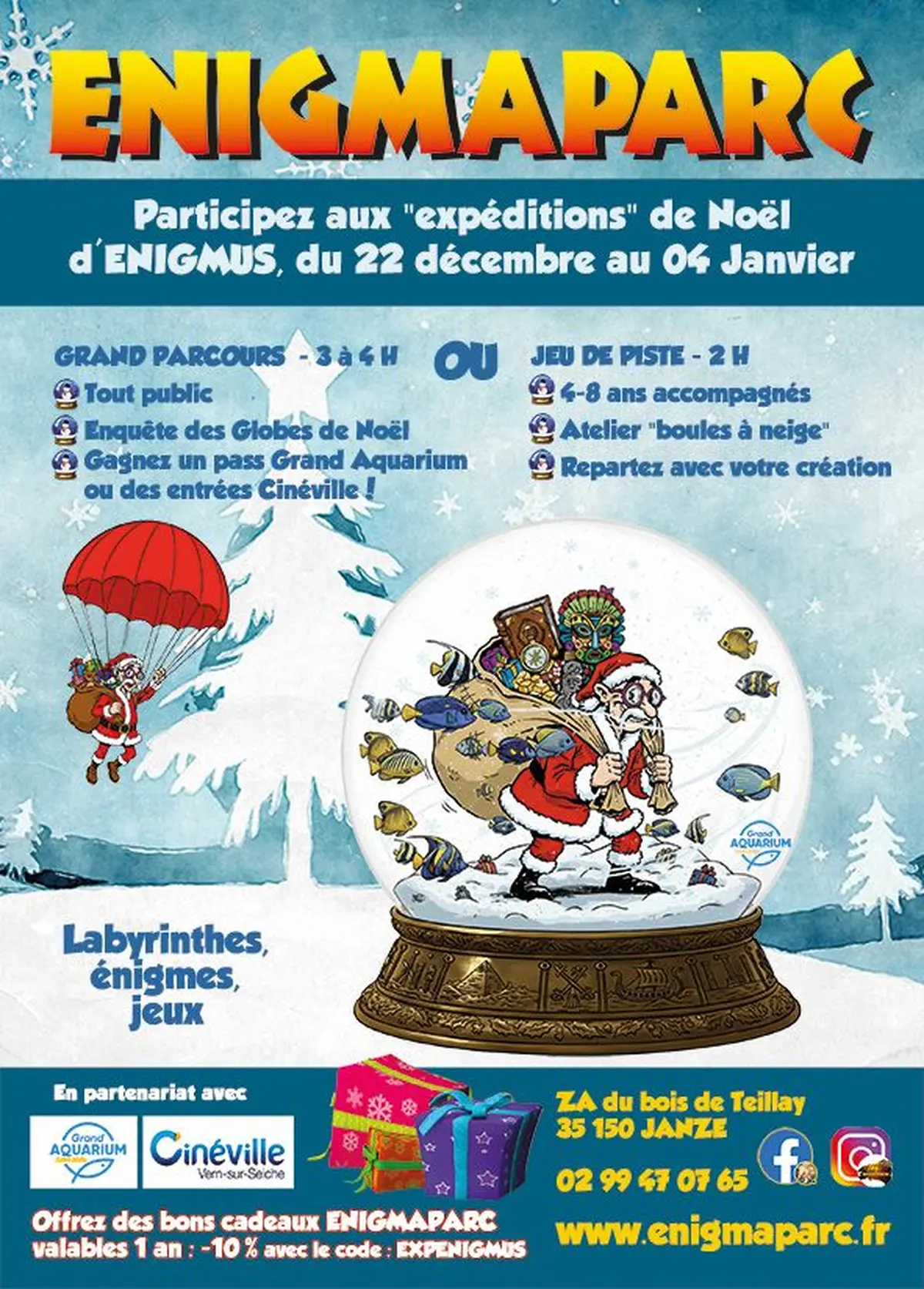 Enigmaparc : réinventez vos vacances de Noël en Bretagne