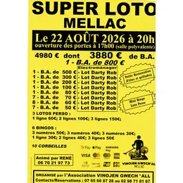 Loto de l'association Vinojen Gwech'all animé par René