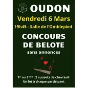Concours de belote - sans annonces
