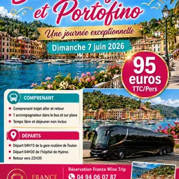Sortie à Santa Margherita et Portofino  en Italie au départ de Toulon et Hyères