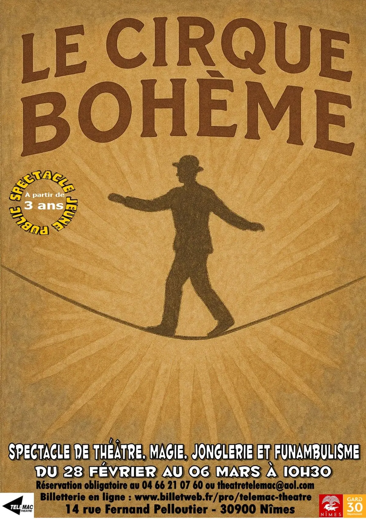 LE CIRQUE BOHÈME Théâtre et cirque pour les 3-6 ans