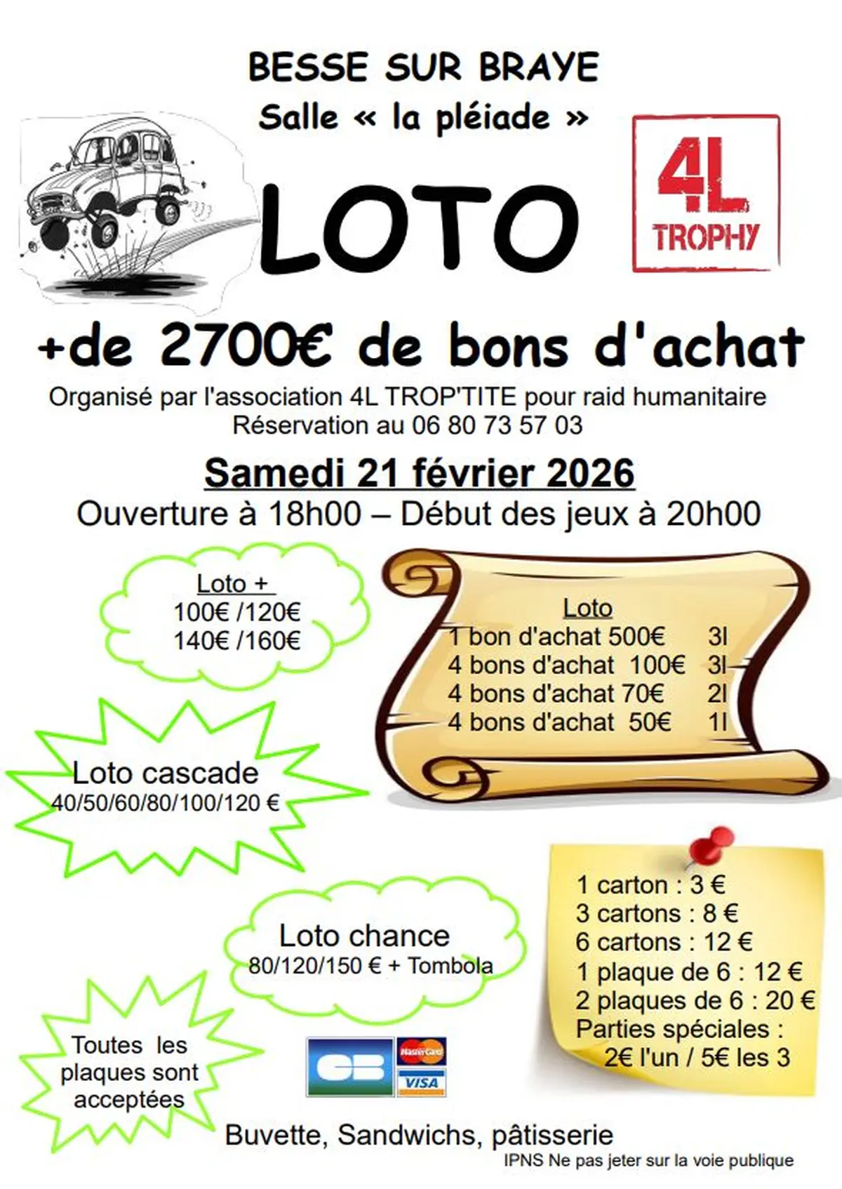 Loto du 4L trop'tite