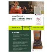 Festival A l'ombre des feuilles - Conférence Codes et écritures secrètes 
