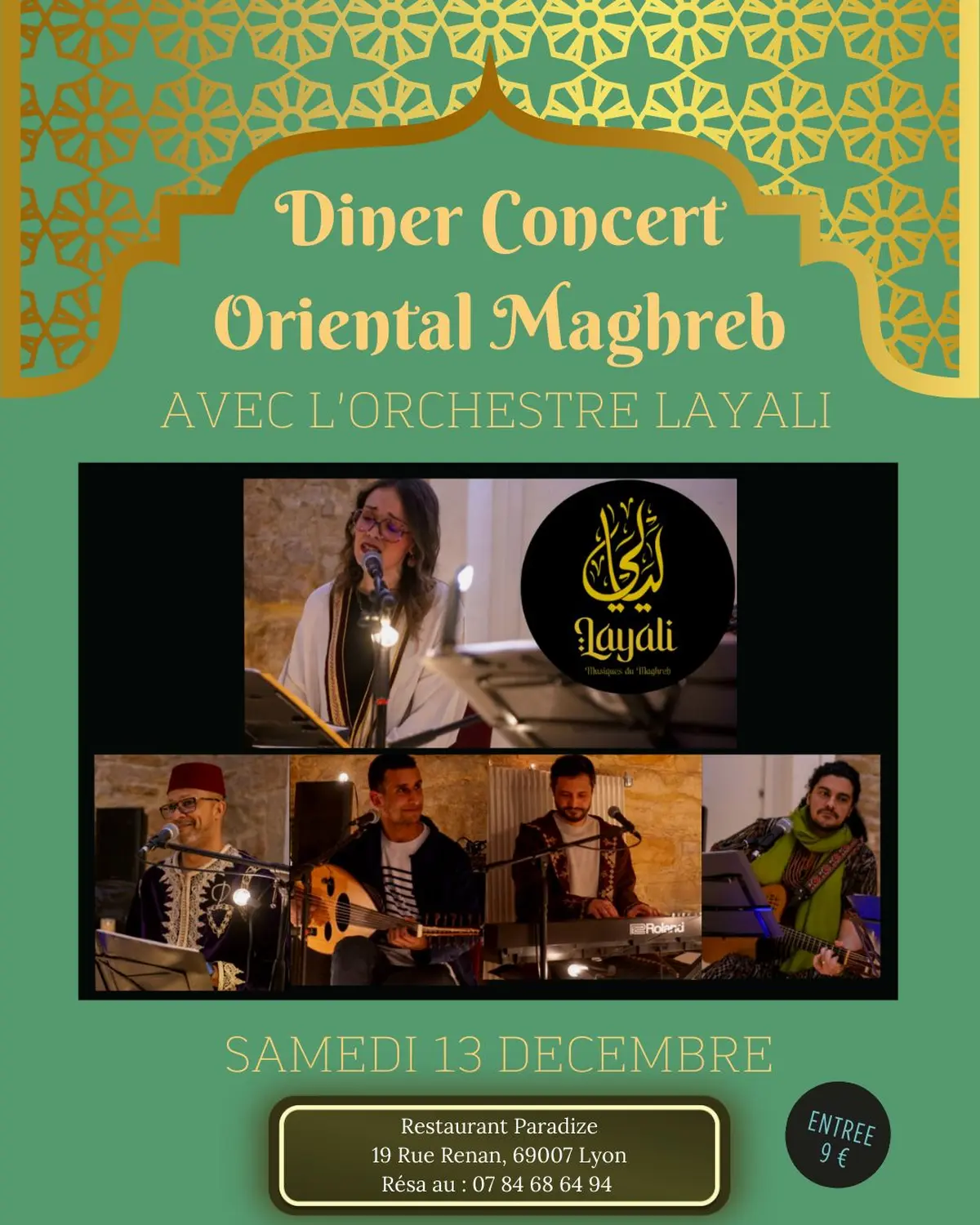 Diner Concert ORIENTAL Maghreb