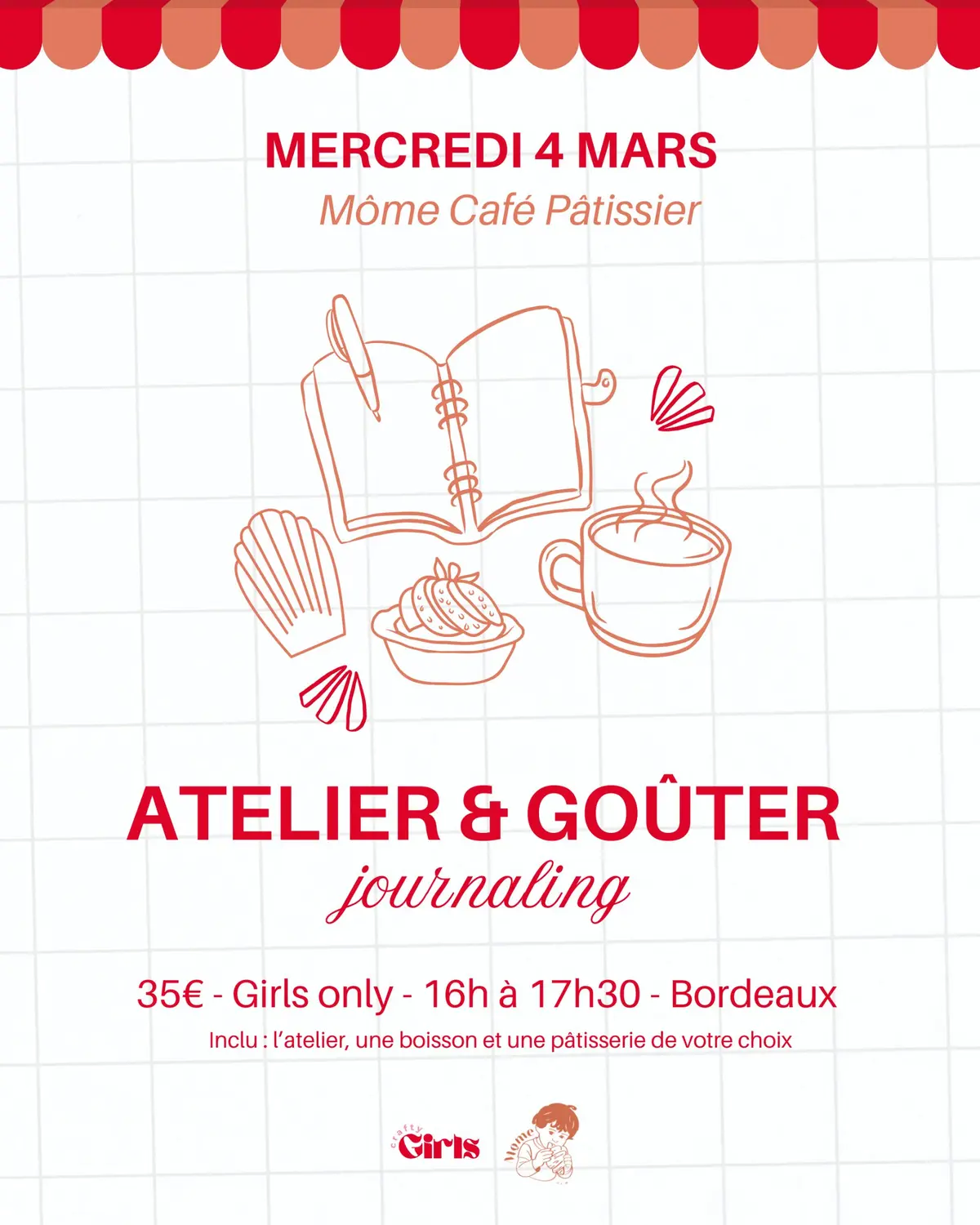 Atelier : journaling créatif & goûter !