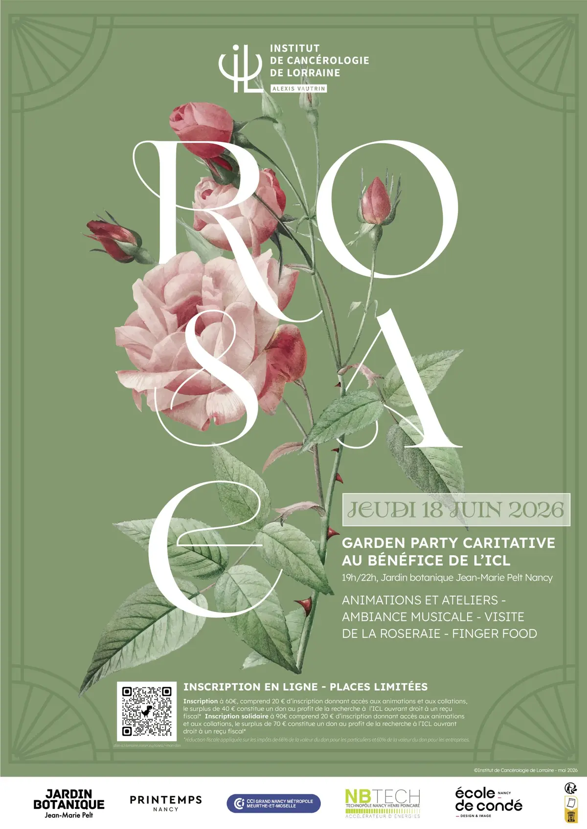 Rosae, garden party caritative