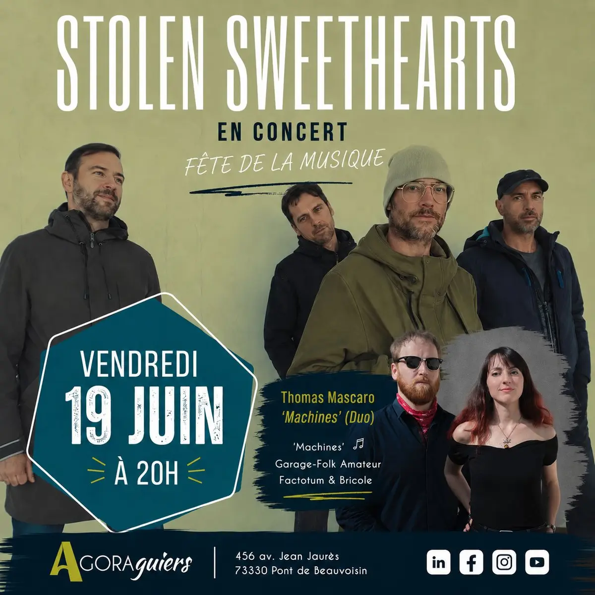 FÊTE DE LA MUSIQUE - Stolen Sweetheart et  Thomas Mascaro 'Machines' (Duo)
