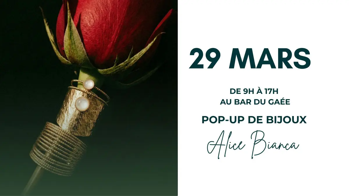  Pop-up bijoux à La Rochelle : Alice Bianca s’installe chez GAÉE au Mercure