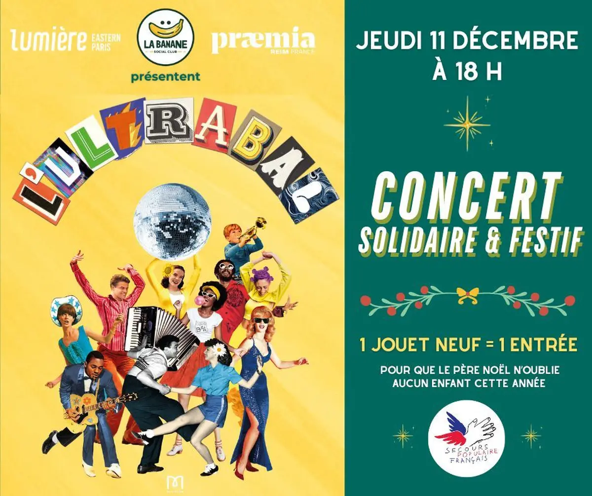 Concert Solidaire de L'Ultra Bal au profit du Secours Populaire