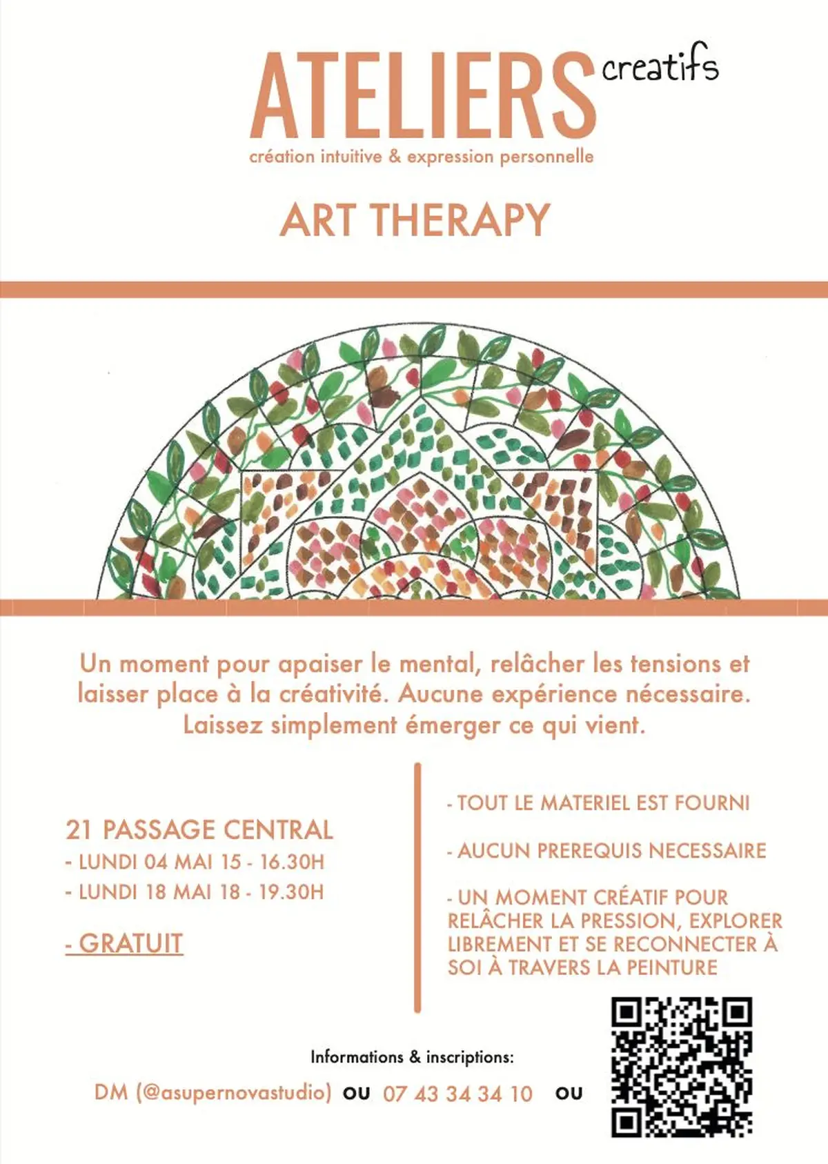 Art Therapy: Atelier d’expression artistique anti-stress