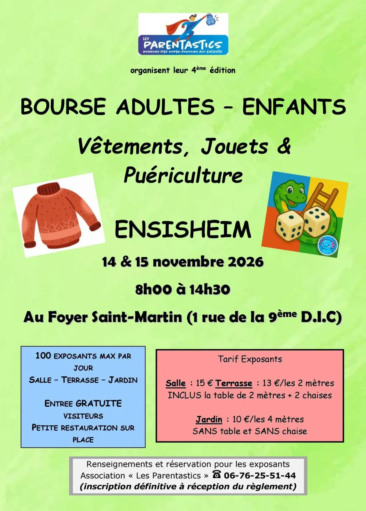 Bourse adultes-enfants 