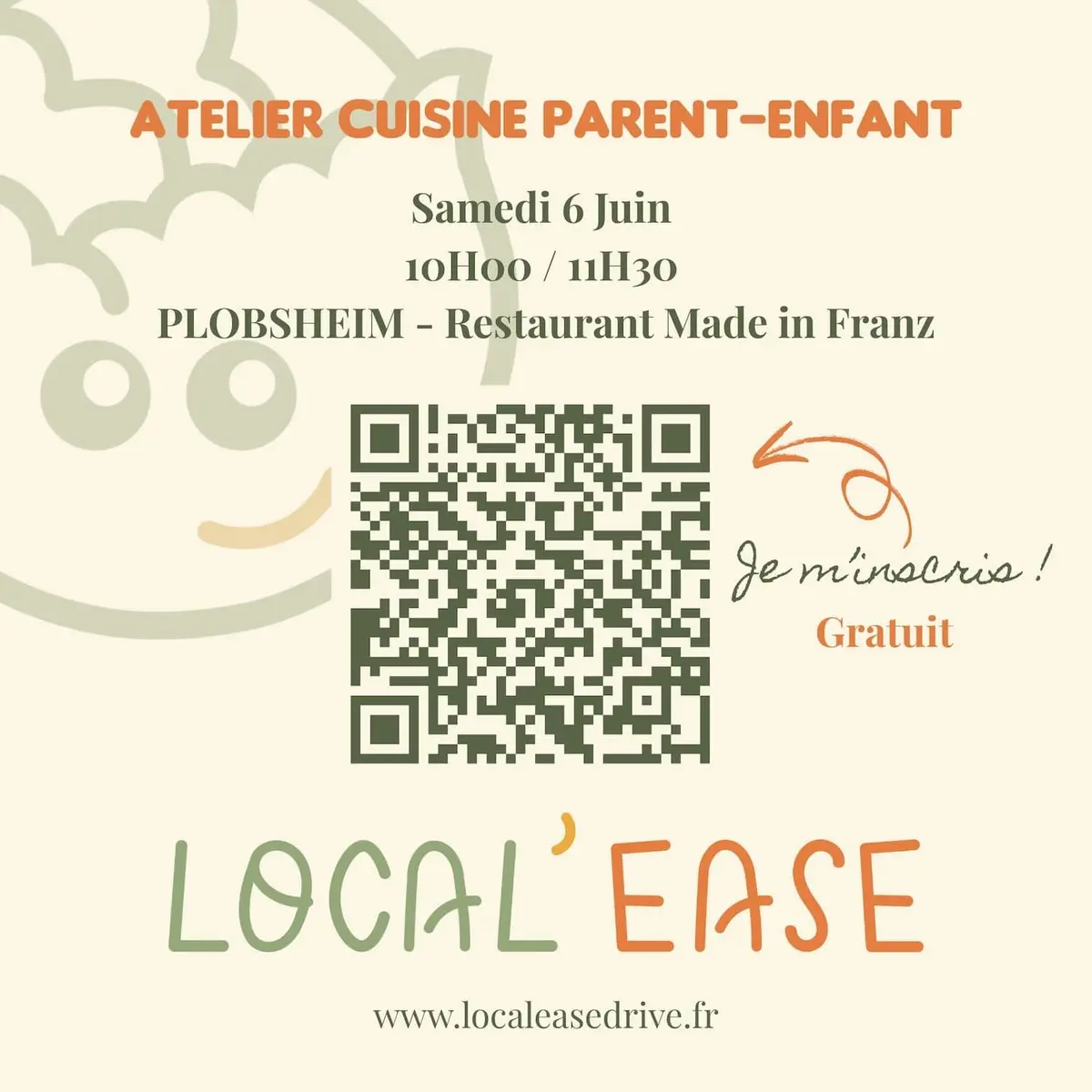 Atelier cuisine parent-enfant à Plobsheim