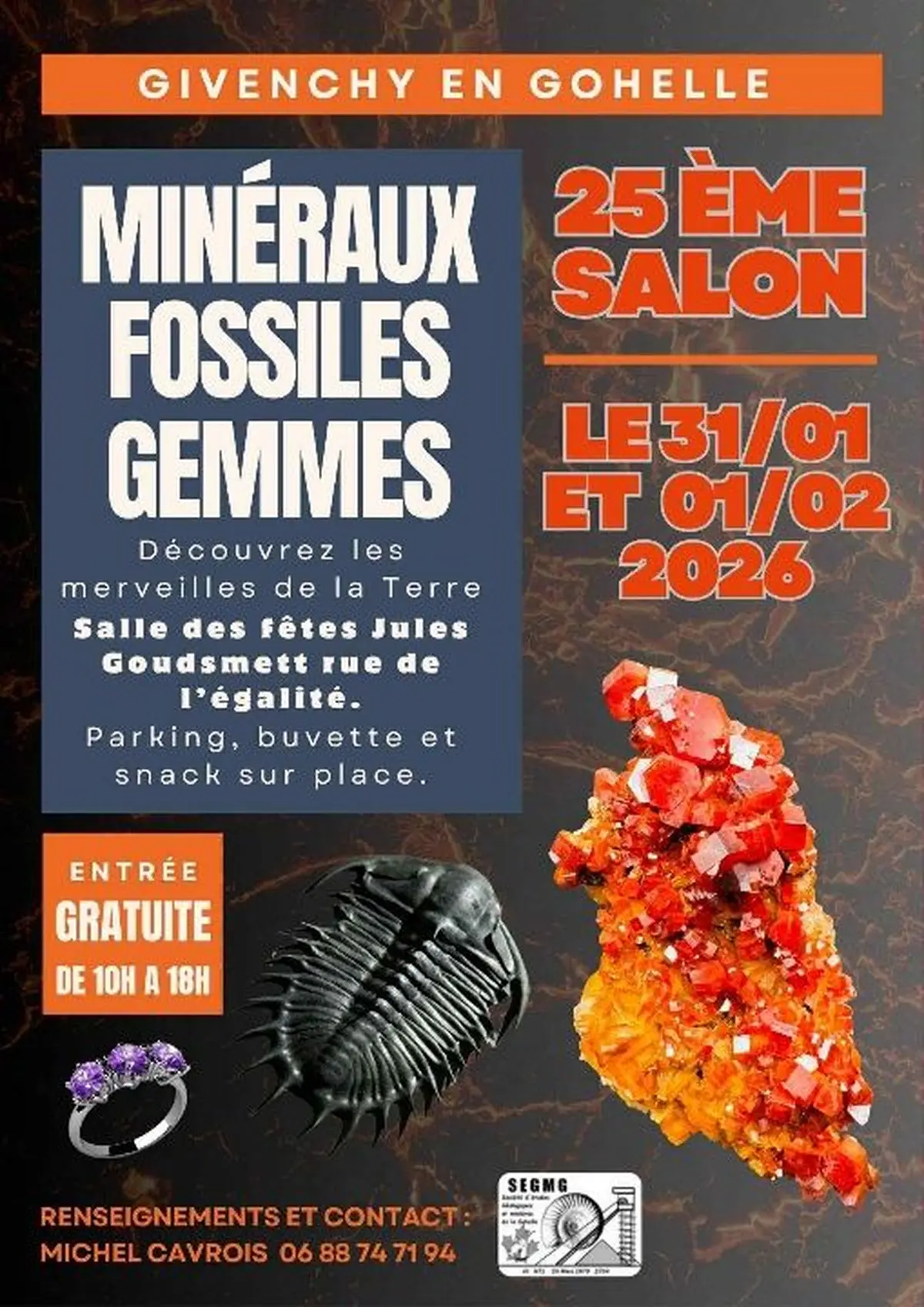 25ème Salon Minéraux, Fossiles, gemmes de GIVENCHY EN GOHELLE