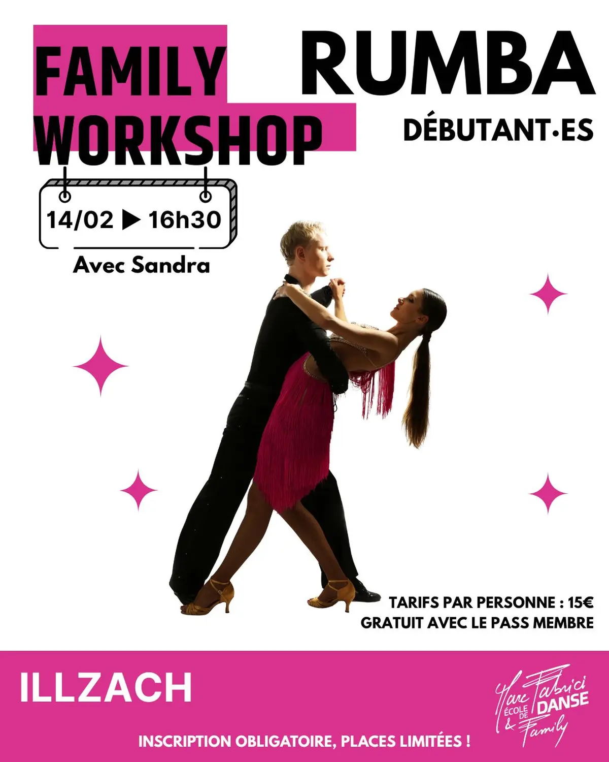 Family Workshop – Rumba (Niveau débutant – Spécial Saint-Valentin)