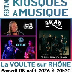  Festival Kiosques à Musique, Concerts :  Lorelei BARBIER – LE CLAN - AKAB