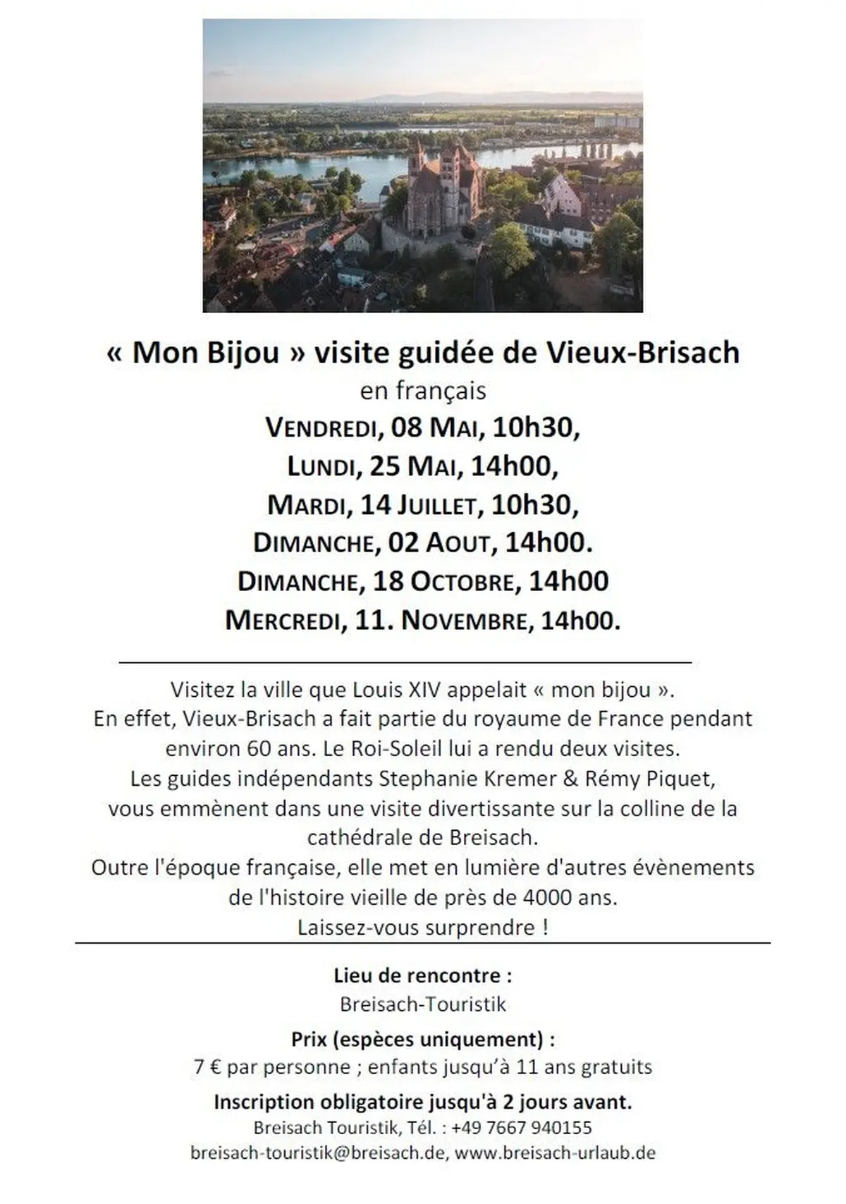 Visite guidée de Vieux-Brisach en francais