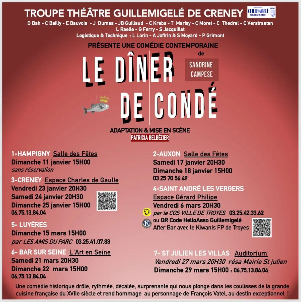 Théâtre - Comédie - Le diner de Condé