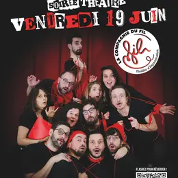 Improvisation théâtral - la Compagnie du fil - CABARET - A la Braav de Ribeau