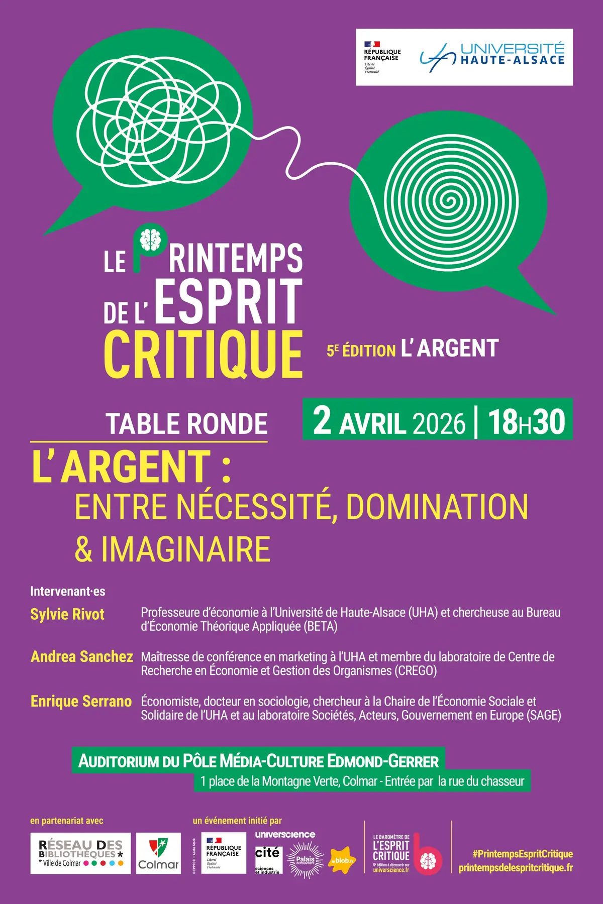 Table ronde - L'argent : entre nécessité, domination & imaginaire