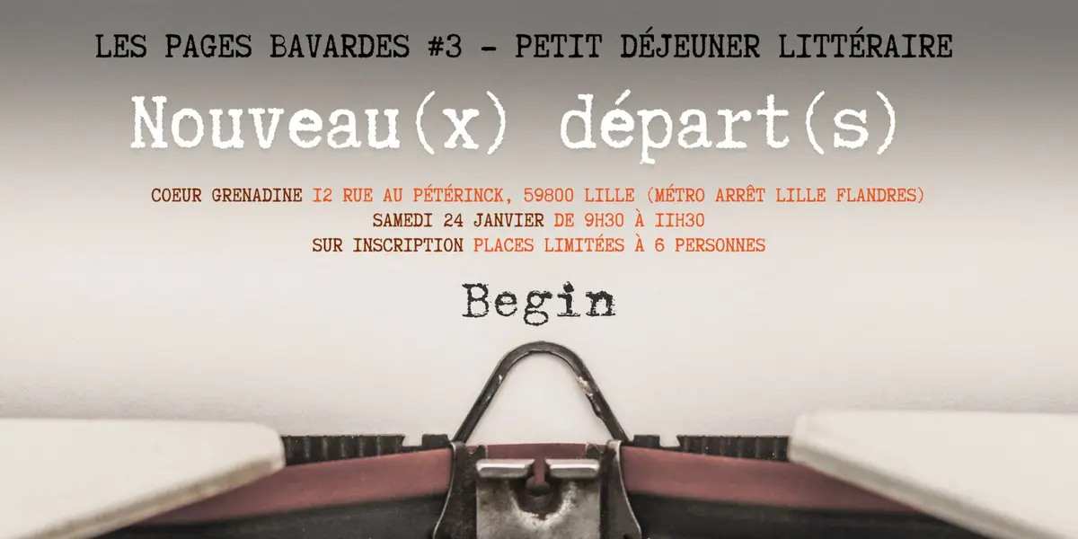 Bookclub Les Pages Bavardes - Thème de janvier Nouveau(x) départ(s)