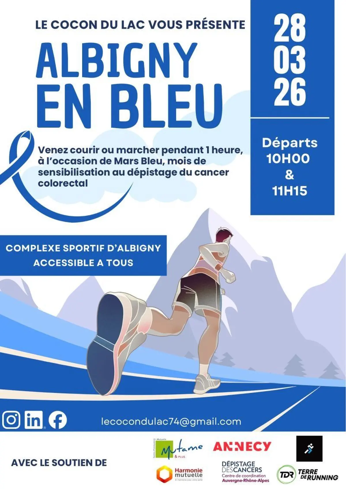 Albigny en Bleu - Course & Marche caritative