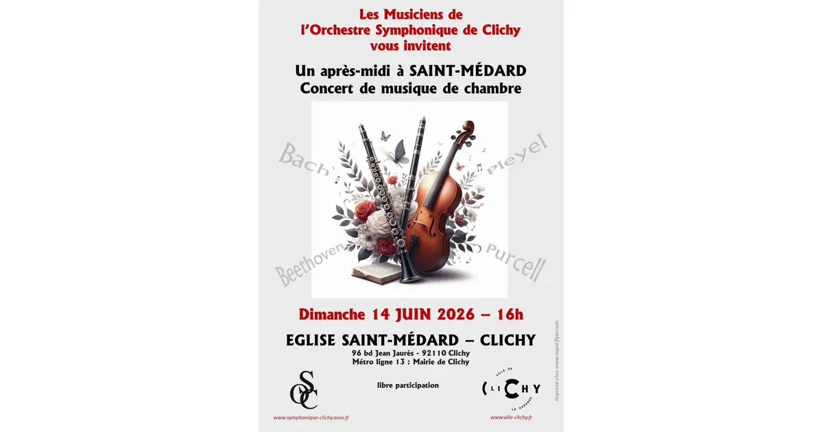 Concert de musique de chambre à Clichy (92110)