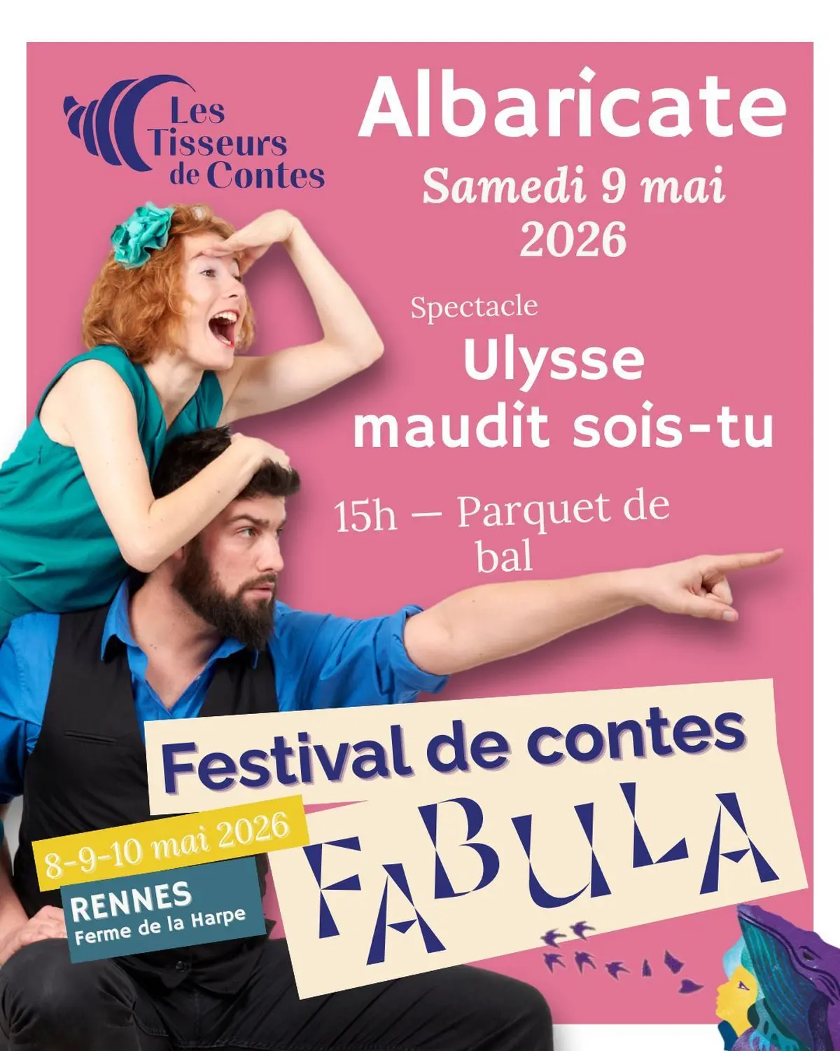 Spectacle chansigne Ulysse maudit sois-tu– Albaricate | Festival Fabula