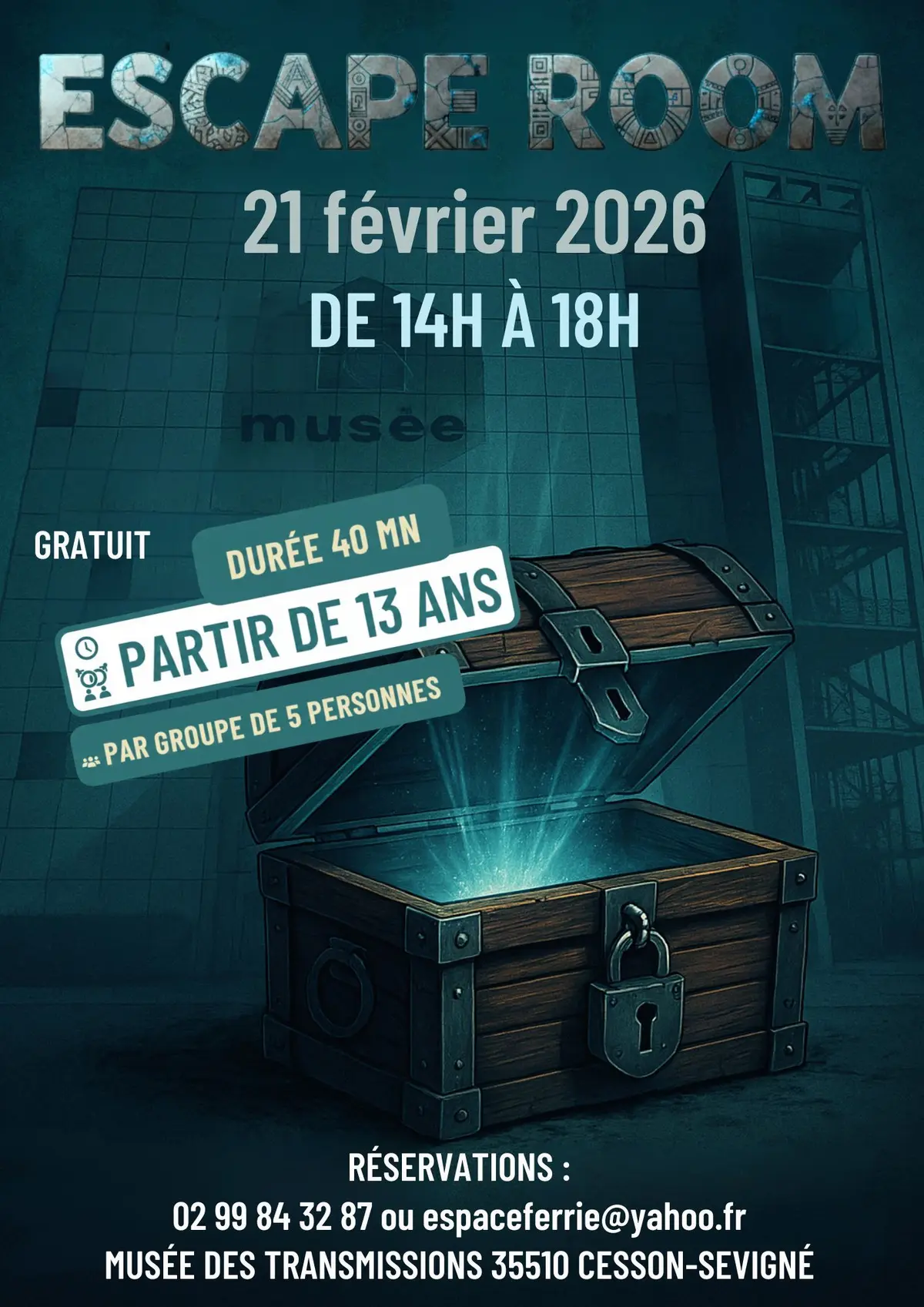 Escape room au musée des Transmissions