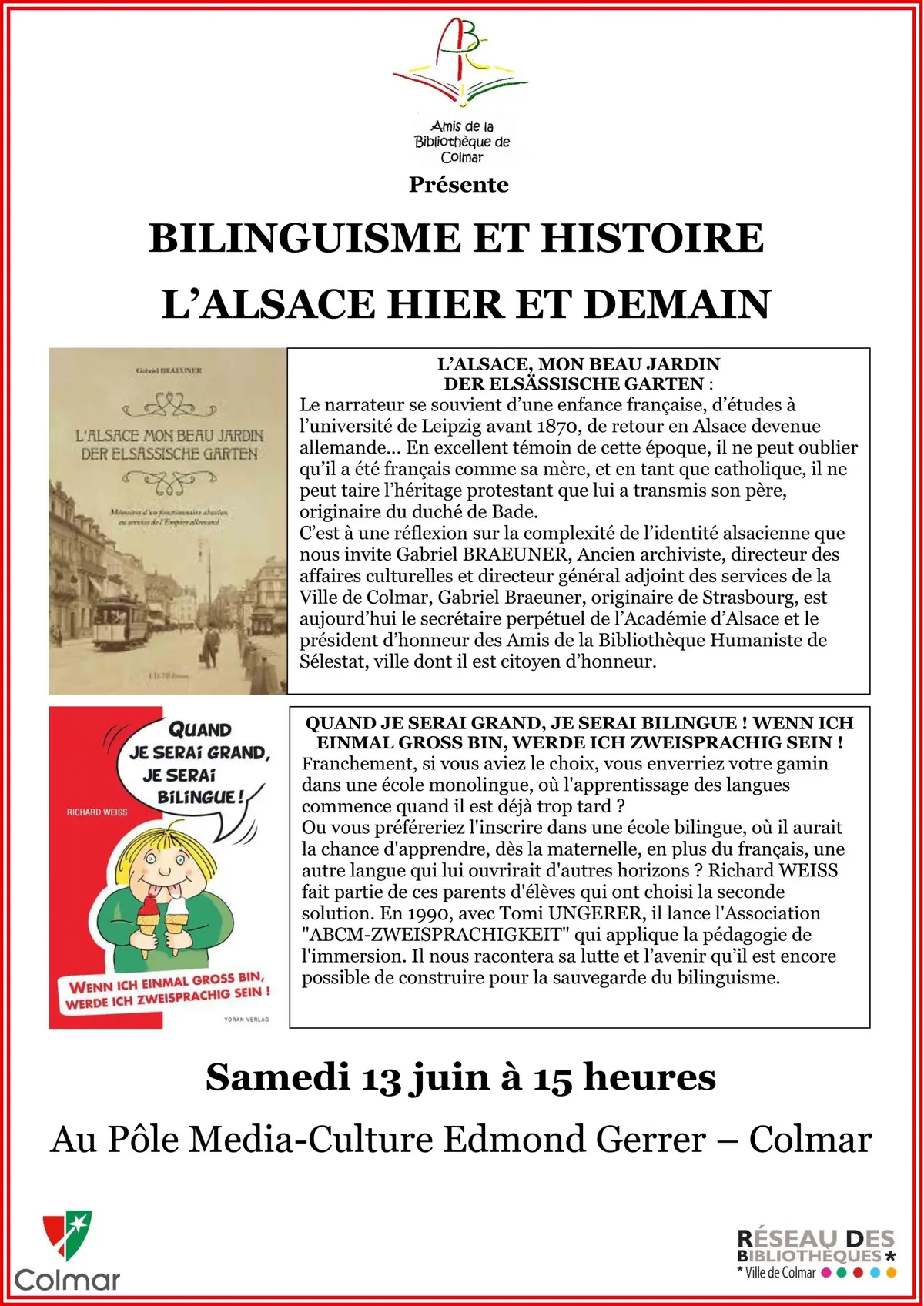 Bilinguisme et histoire : l'Alsace hier et demain