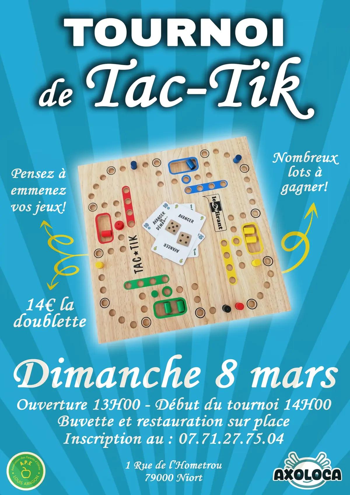 Tournoi de Tac-Tik – À vos pions ! 