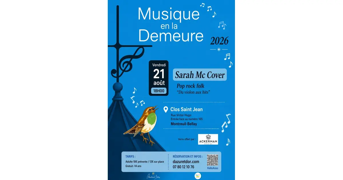 Musique en la demeure - Sarah Mc Cover – Du violon aux hits