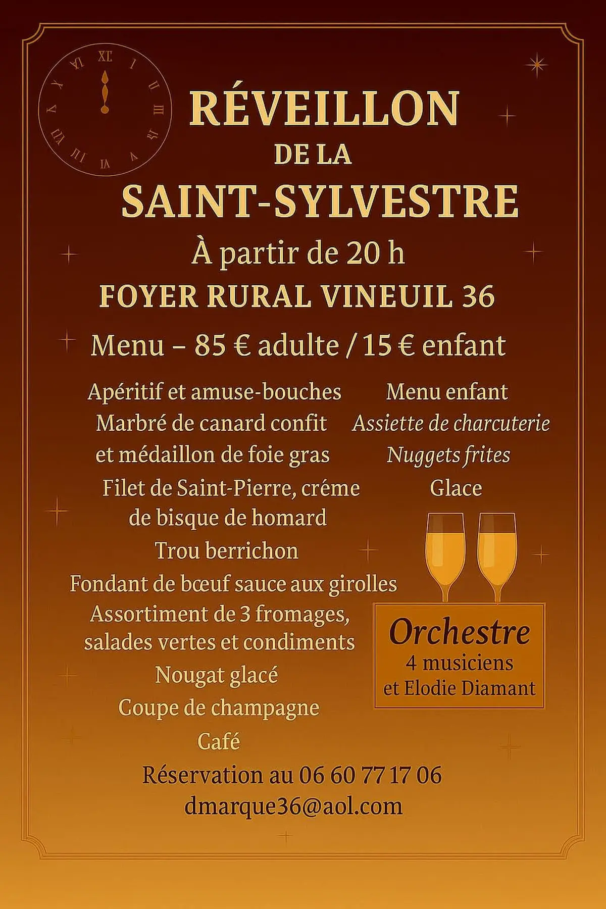 réveillon St Syilvestre