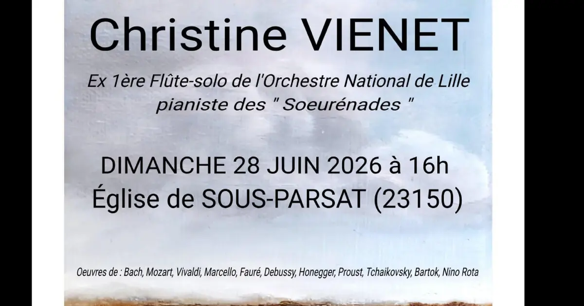 Récital : Flûte traversière et piano Christine VIENET