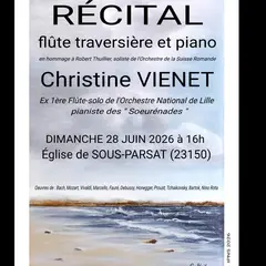 Récital : Flûte traversière et piano Christine VIENET