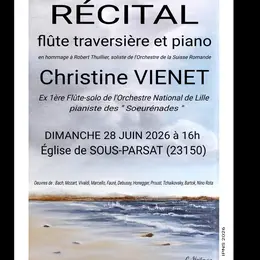 Récital : Flûte traversière et piano Christine VIENET
