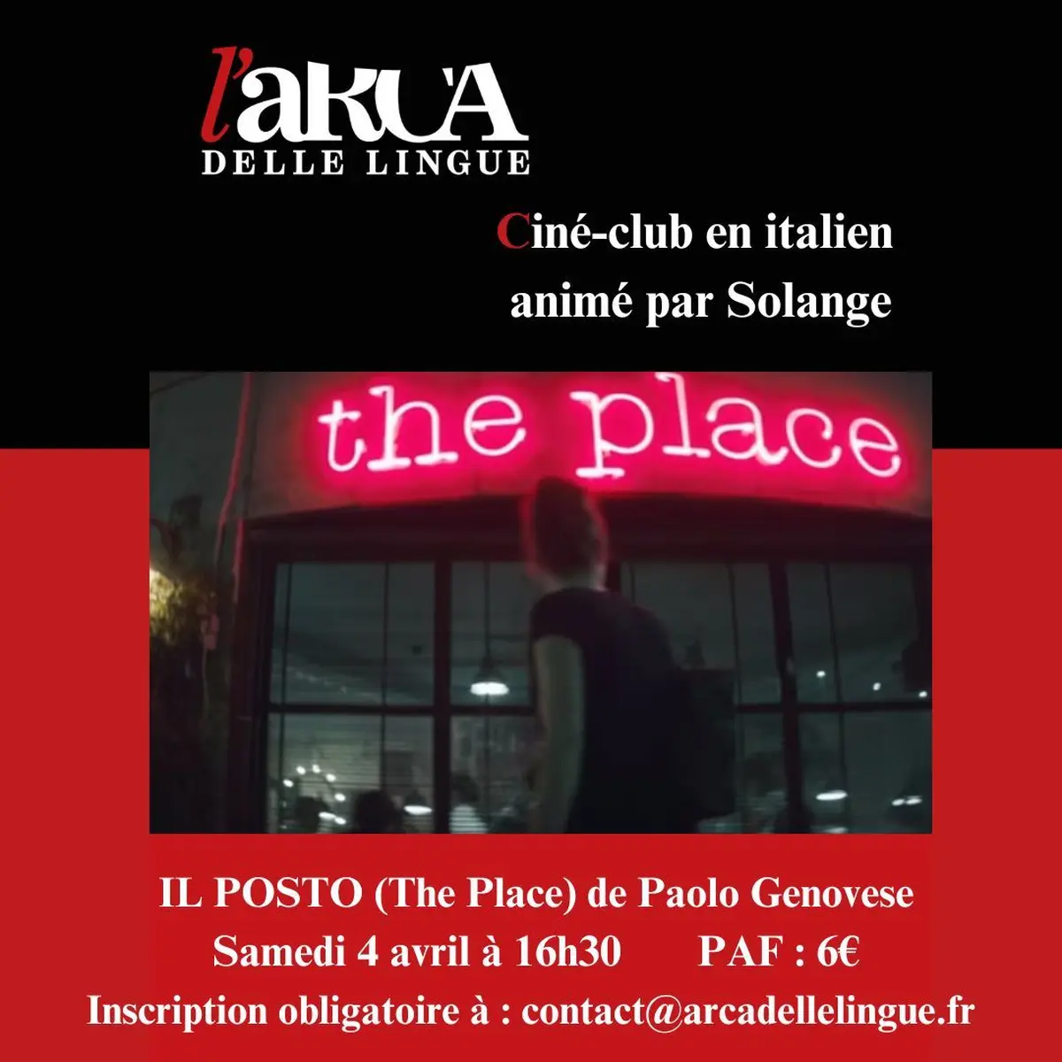 Ciné-club en italien : The place de Paolo Genovese