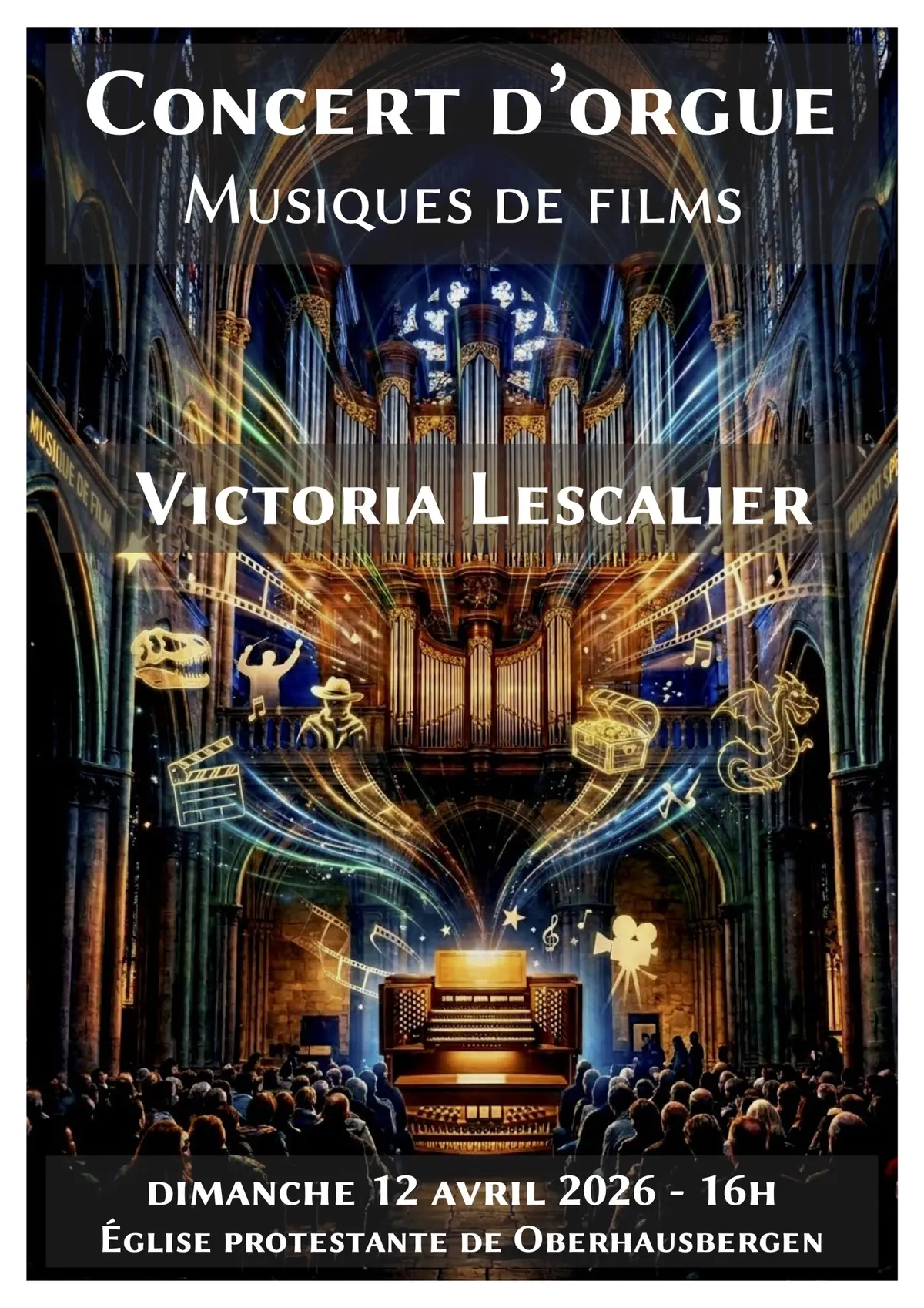 Concert de musiques de films - orgue